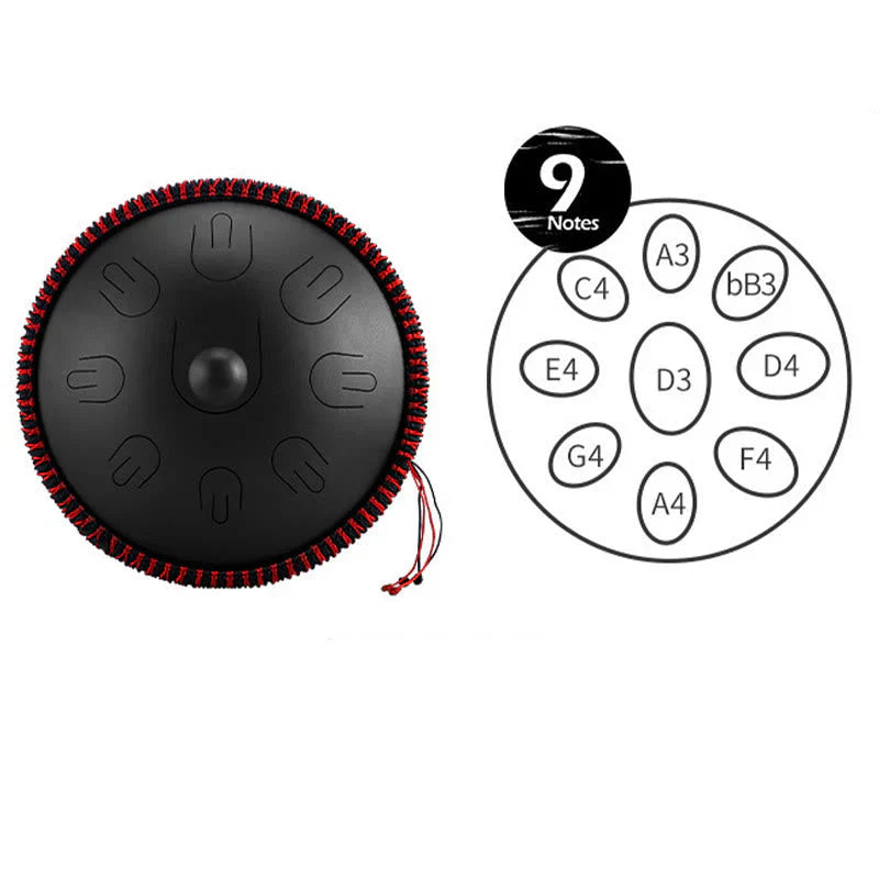 15 Inch 9 Note D Minor Alloy Steel Tongue Drum
