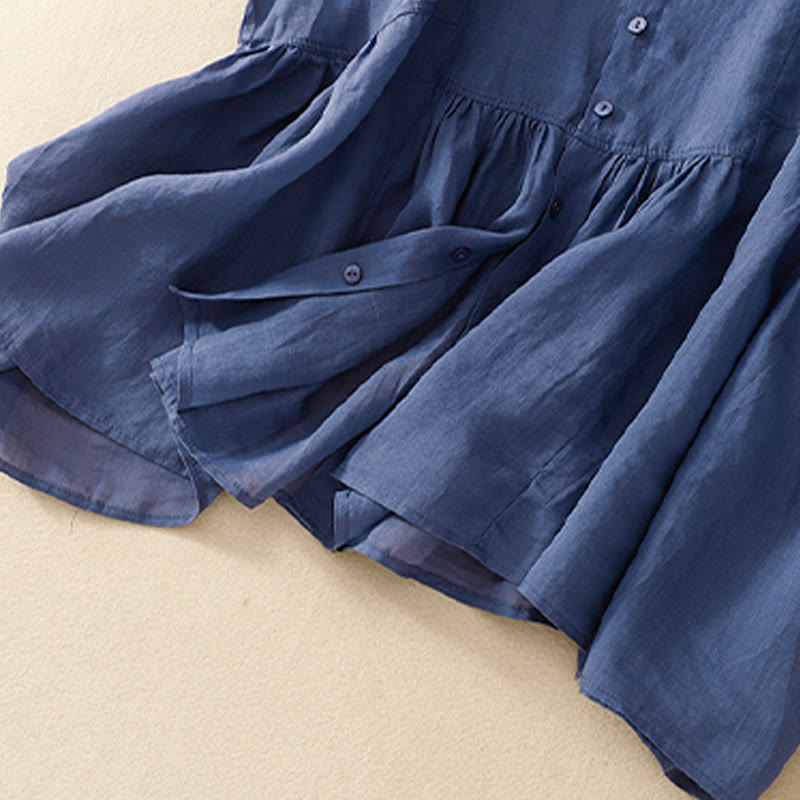 Cotton Linen Women's Spiritual Vest | Meditation Clothing