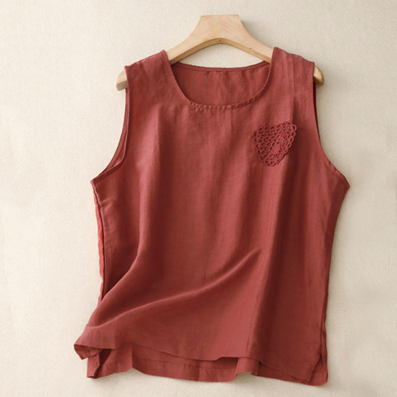 Women's Cotton Linen Vest | Boho Spiritual Clothing