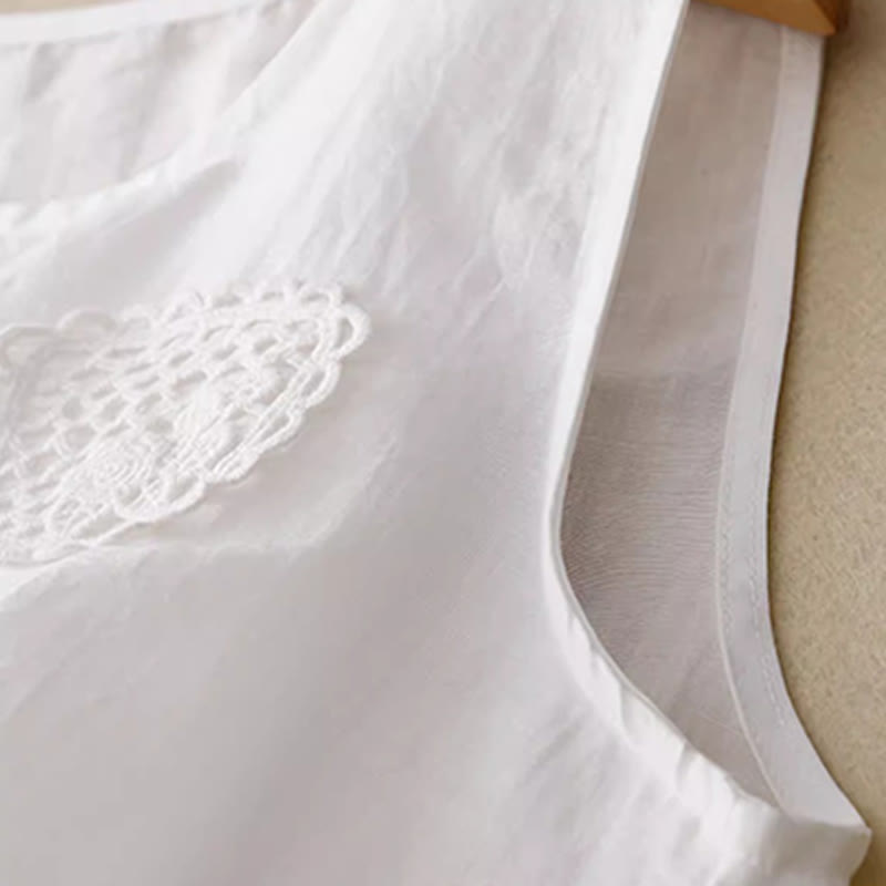 Women's Cotton Linen Vest | Boho Spiritual Clothing