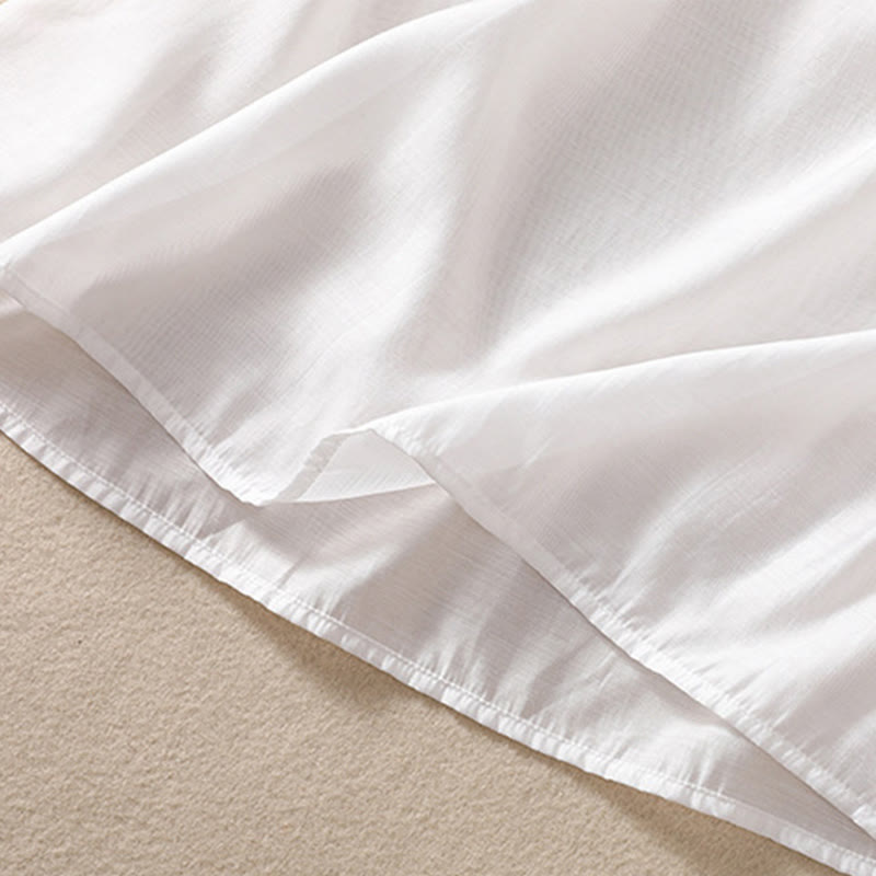 Cotton Linen Women's Embroidered Flower Vest for Spiritual Wear