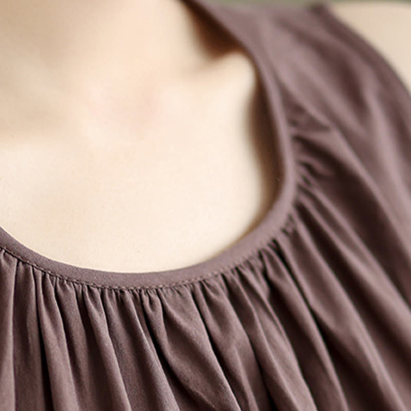 Women's Cotton Linen Vest | Spiritual Boho Meditation Top