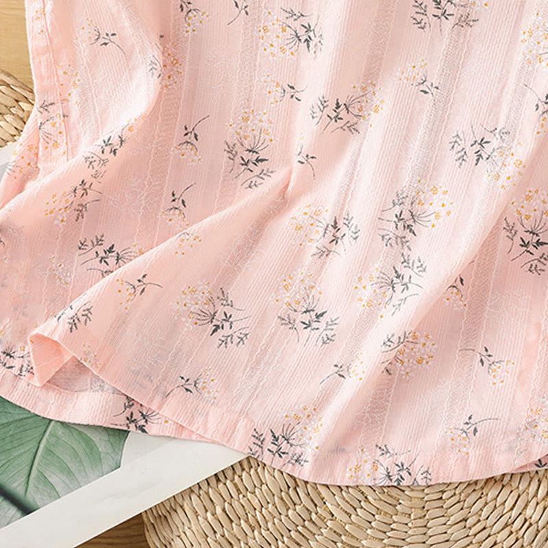 Women's Spiritual Cotton Vest with Chinese Frog-Button