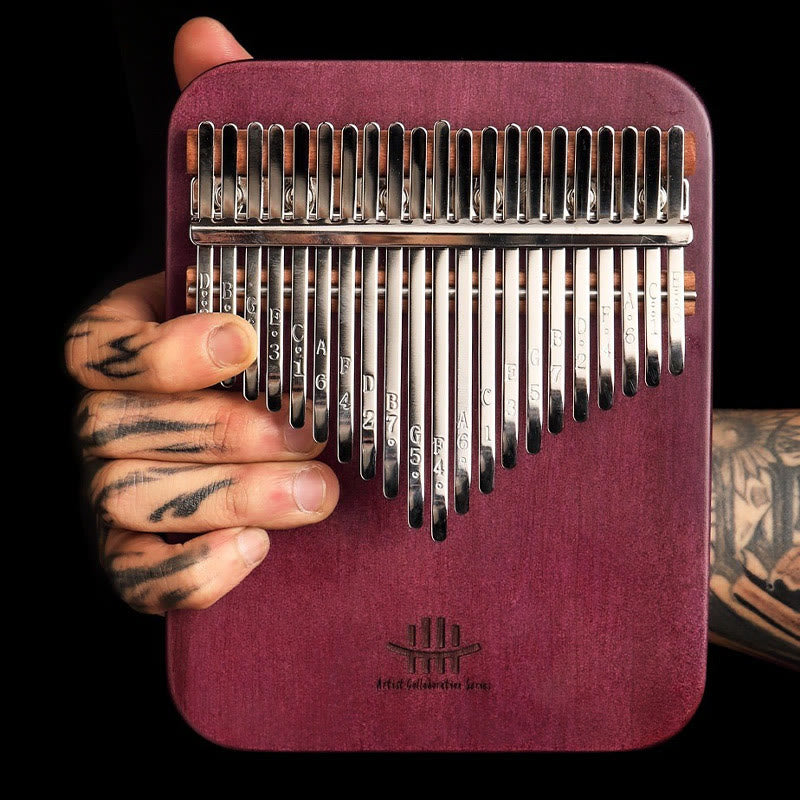 21 Key Peltogyne Wood Kalimba Thumb Piano for Meditation