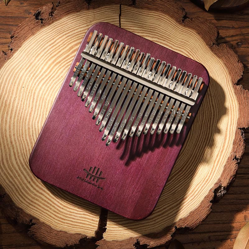 21 Key Peltogyne Wood Kalimba Thumb Piano for Meditation