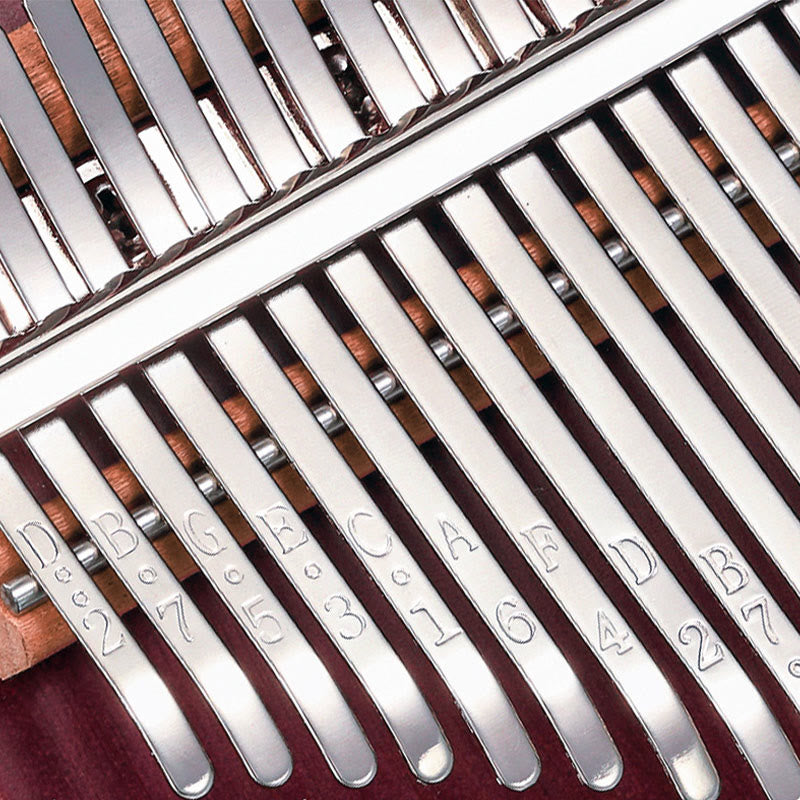 21 Key Peltogyne Wood Kalimba Thumb Piano for Meditation
