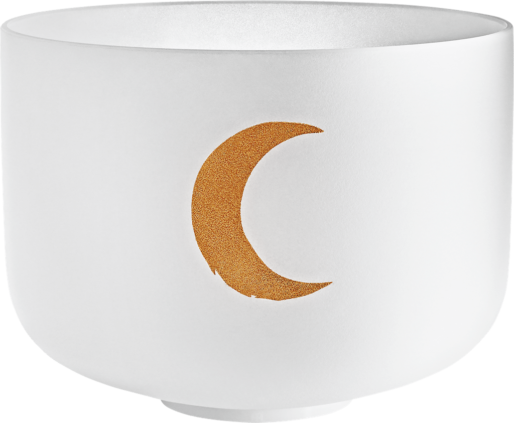 210.42 Hz Synodic Moon - 12 Inch Planetary Crystal Singing Bowl