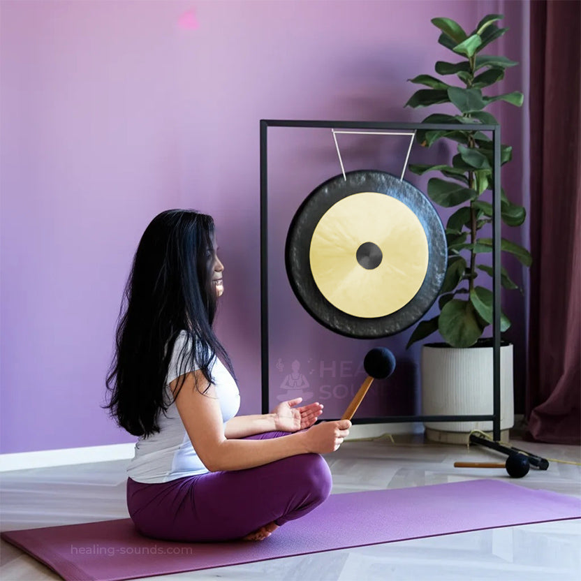 22 Inch Chinese Gong with Stand and Mallet - Percussion Sound