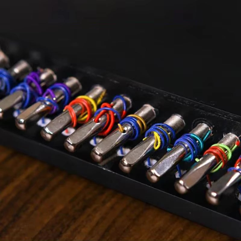 Colorful guitar capos in a case for 32 inch Mini Guzheng 21-String Paulownia Zither