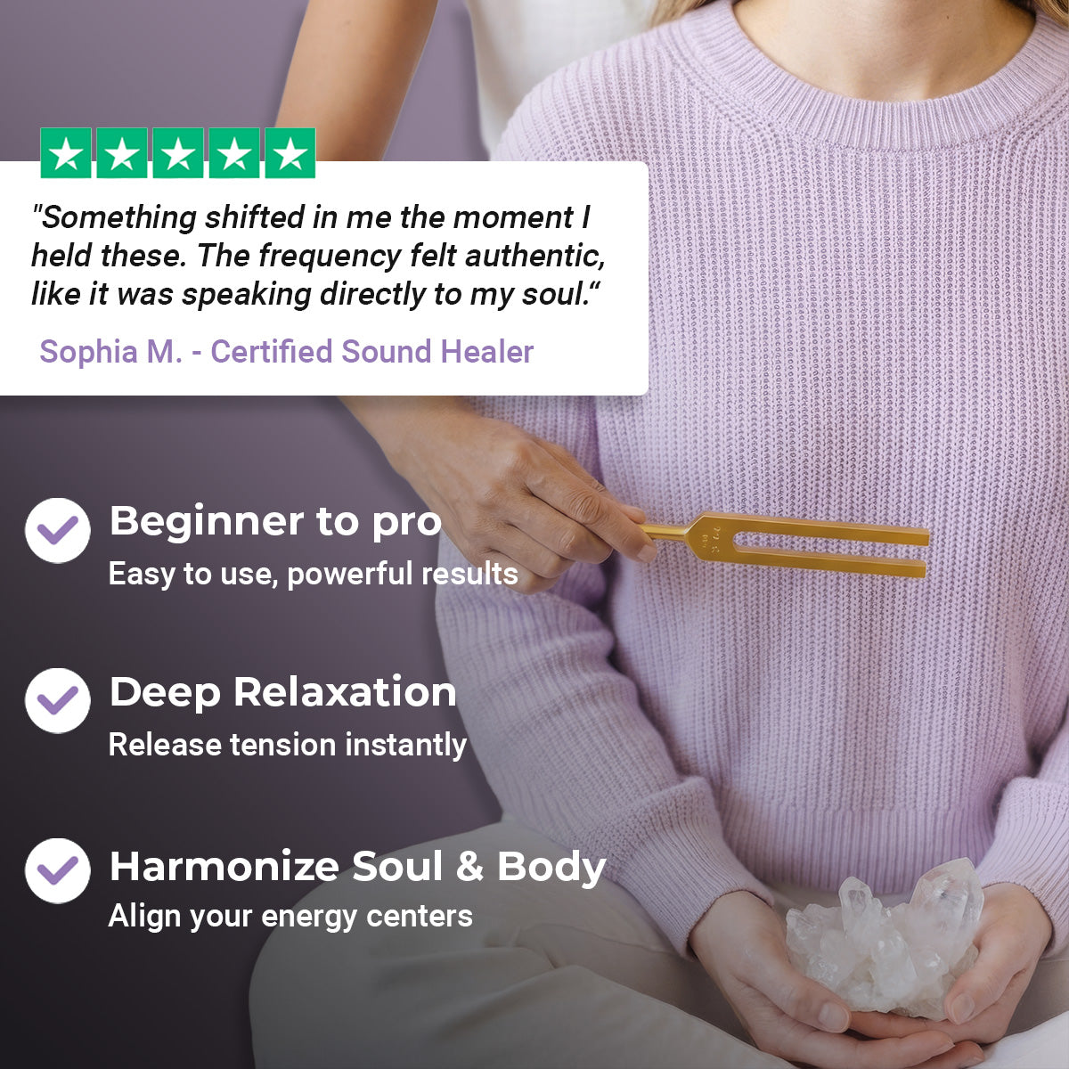 417 Hz Solfeggio Tuning Fork for Healing - Trauma Cleansing