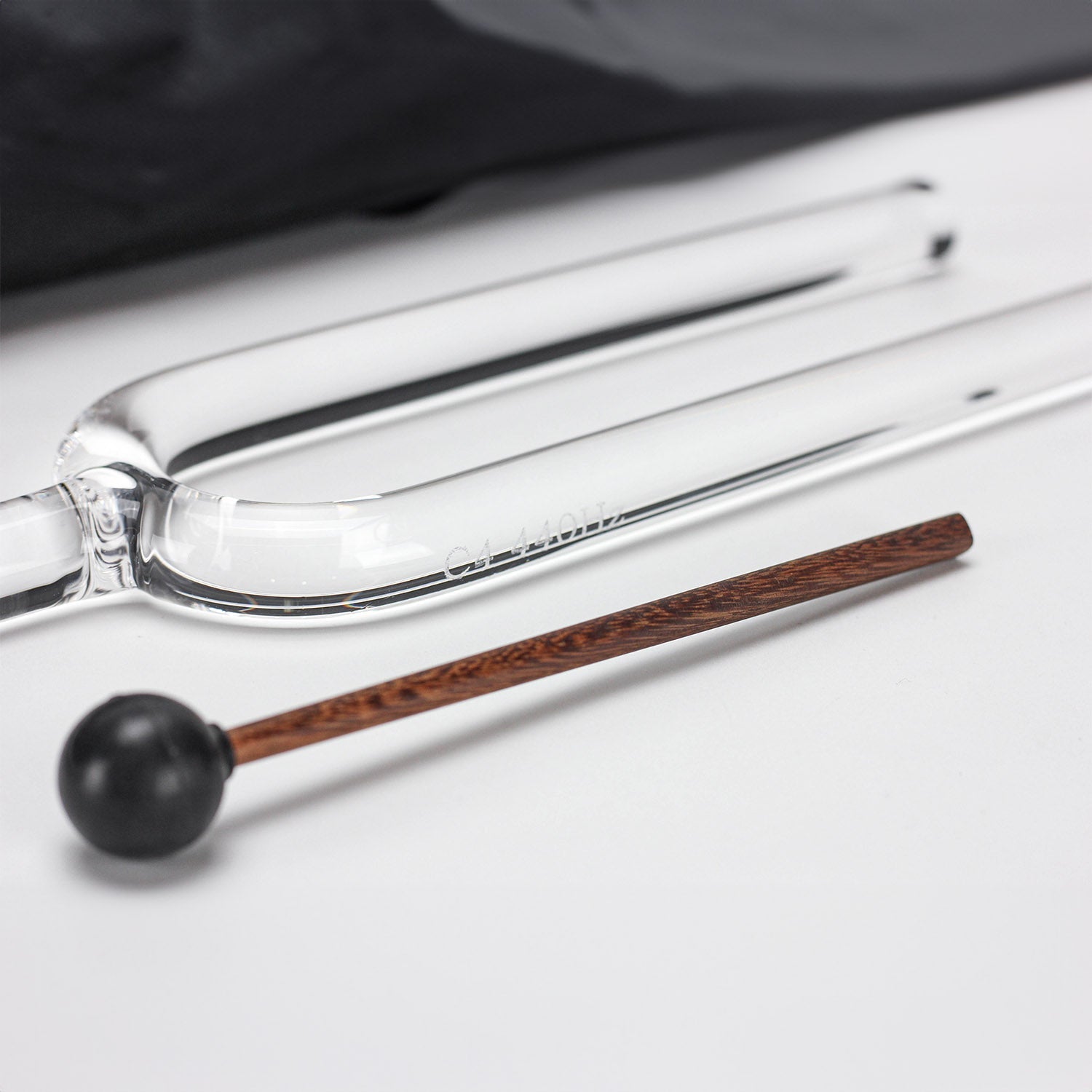 432 Hz Clear Crystal Tuning Fork for Healing