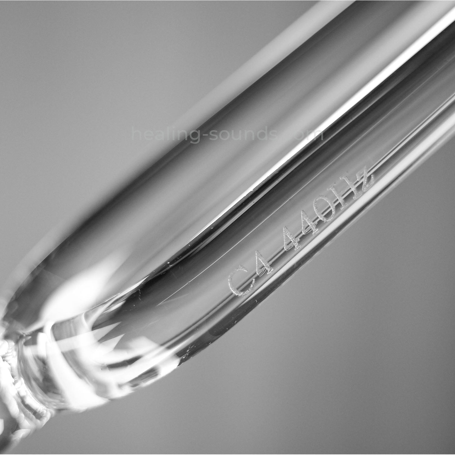 432 Hz Clear Crystal Tuning Fork for Healing