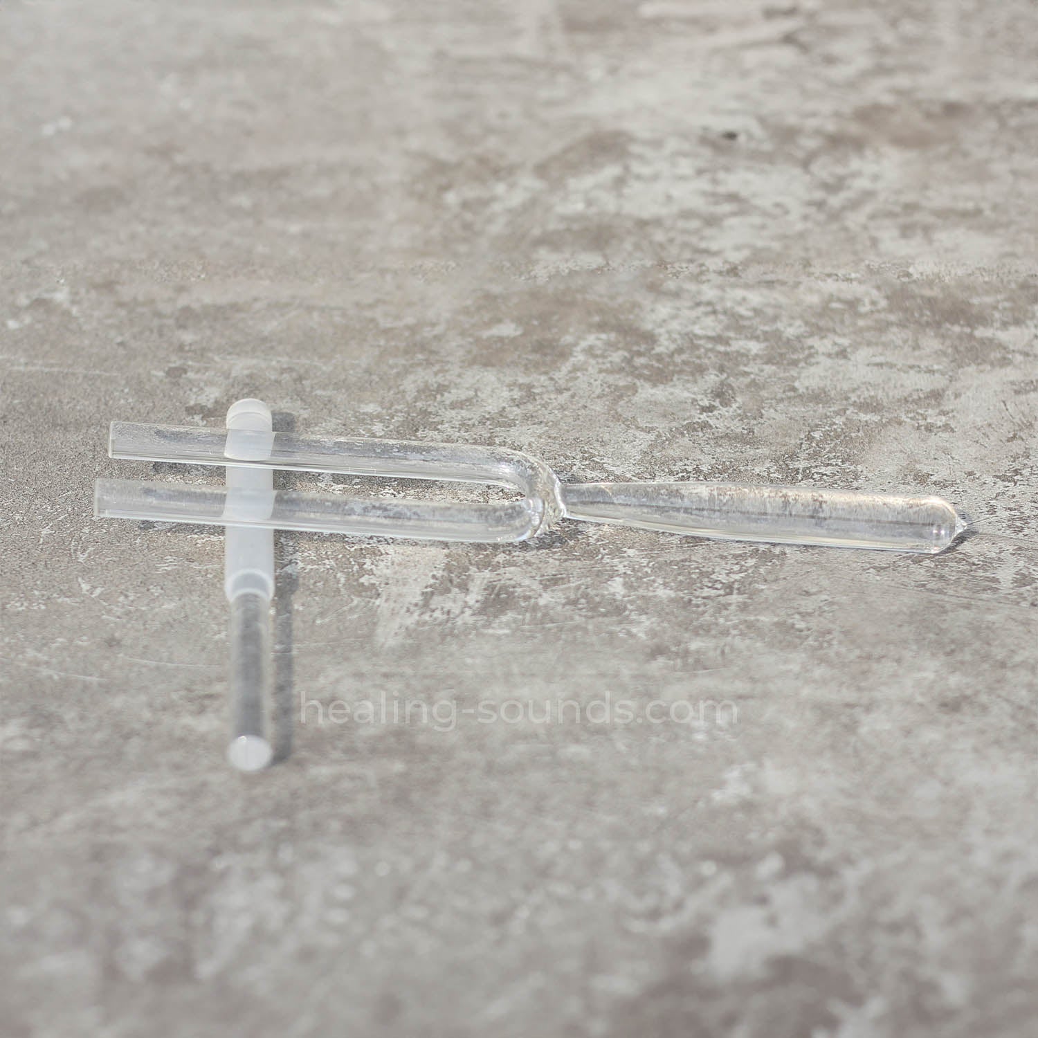 432 Hz Clear Crystal Tuning Fork Set with Box - 8pc - 10 mm/20 mm