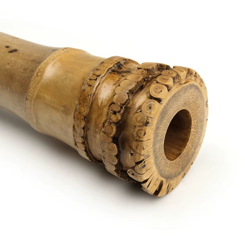 1.6 E Key Shakuhachi-Handmade Natural Bamboo Chinese Traditional Musical Instrument for Beginners Woodwind Flutes