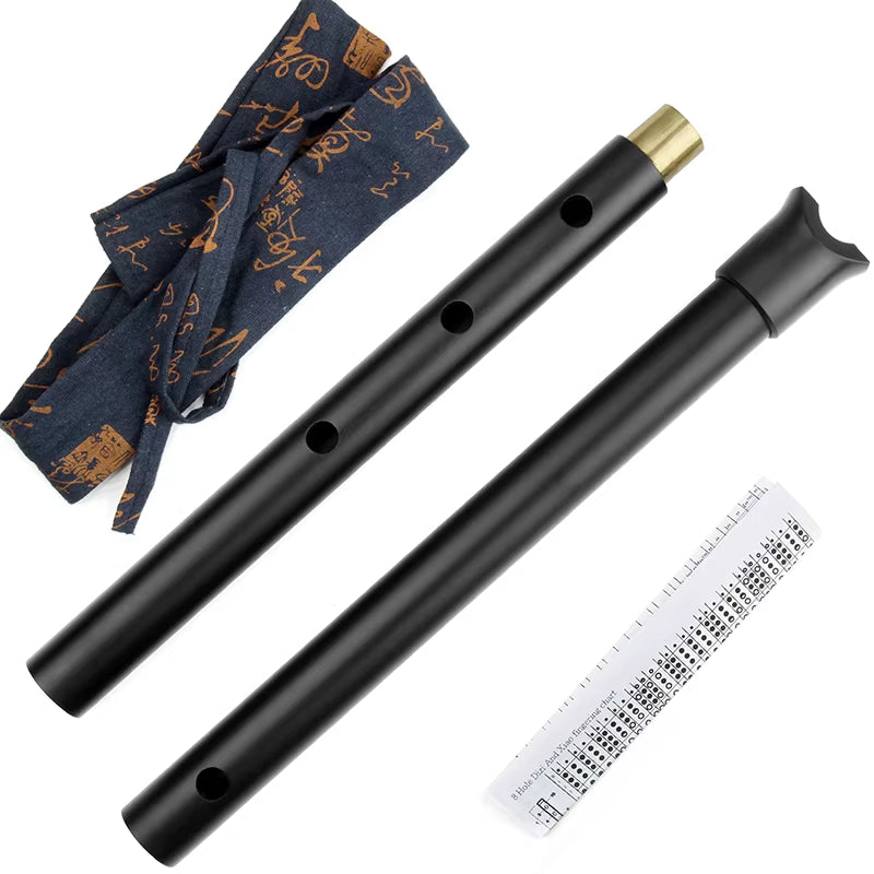 Metal Shakuhachi Musical Instruments D KEY Crack Resistant Suitable for Professionals