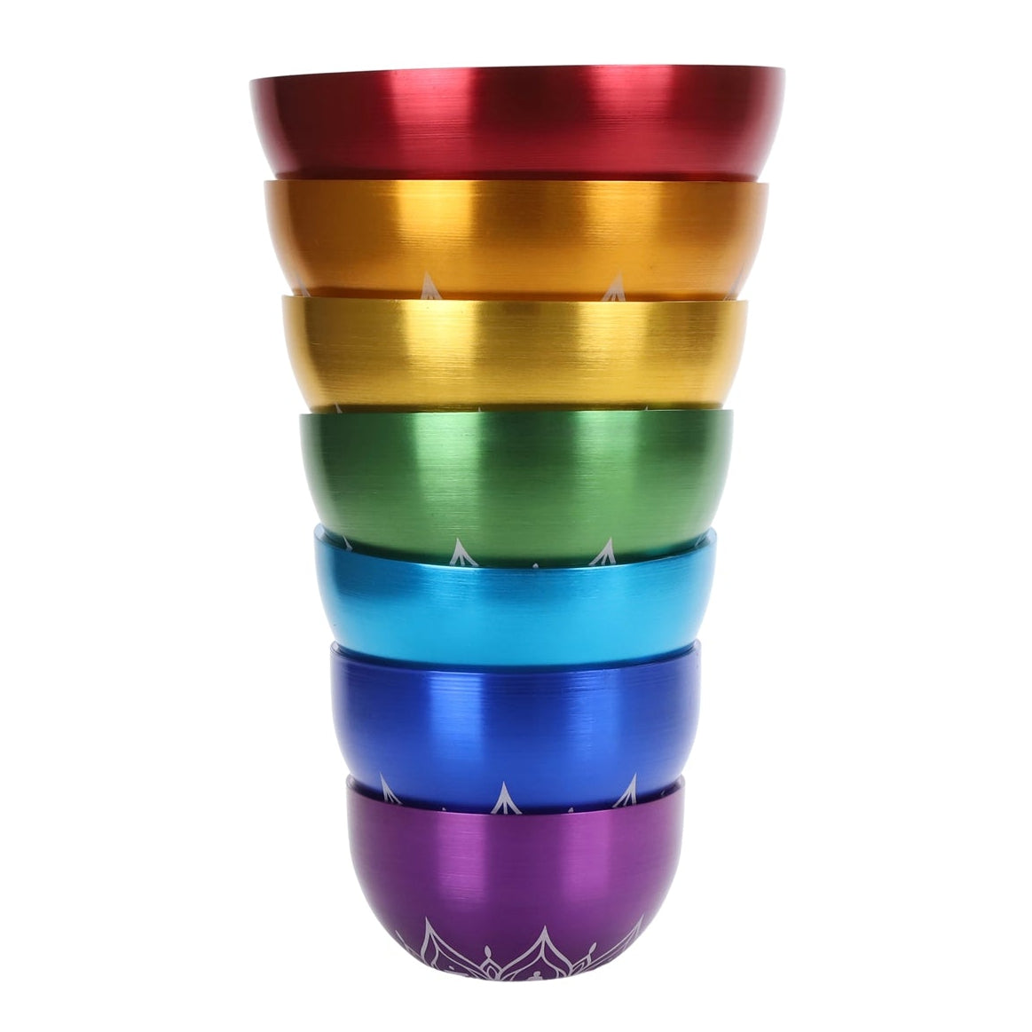 Planetary Tibetan Singing Bowl Set - 7 Pieces Chakra - OM Cosmic Frequencies