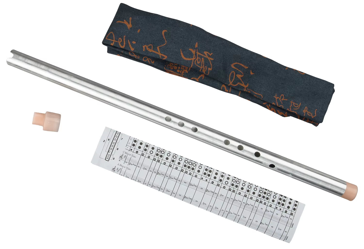 Vertical Metal XIAO Flute with Mouthpiece Musical Instruments Professional Beginner Flauta Piccolo Instrumentos Musicales