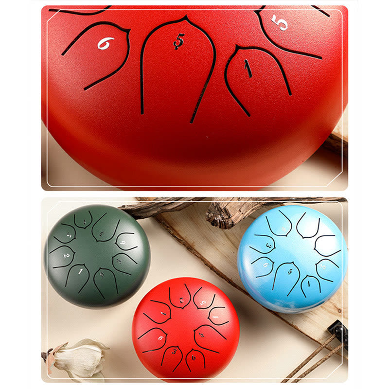 8 Note Steel Tongue Drum Kit for Meditation & Sound Healing