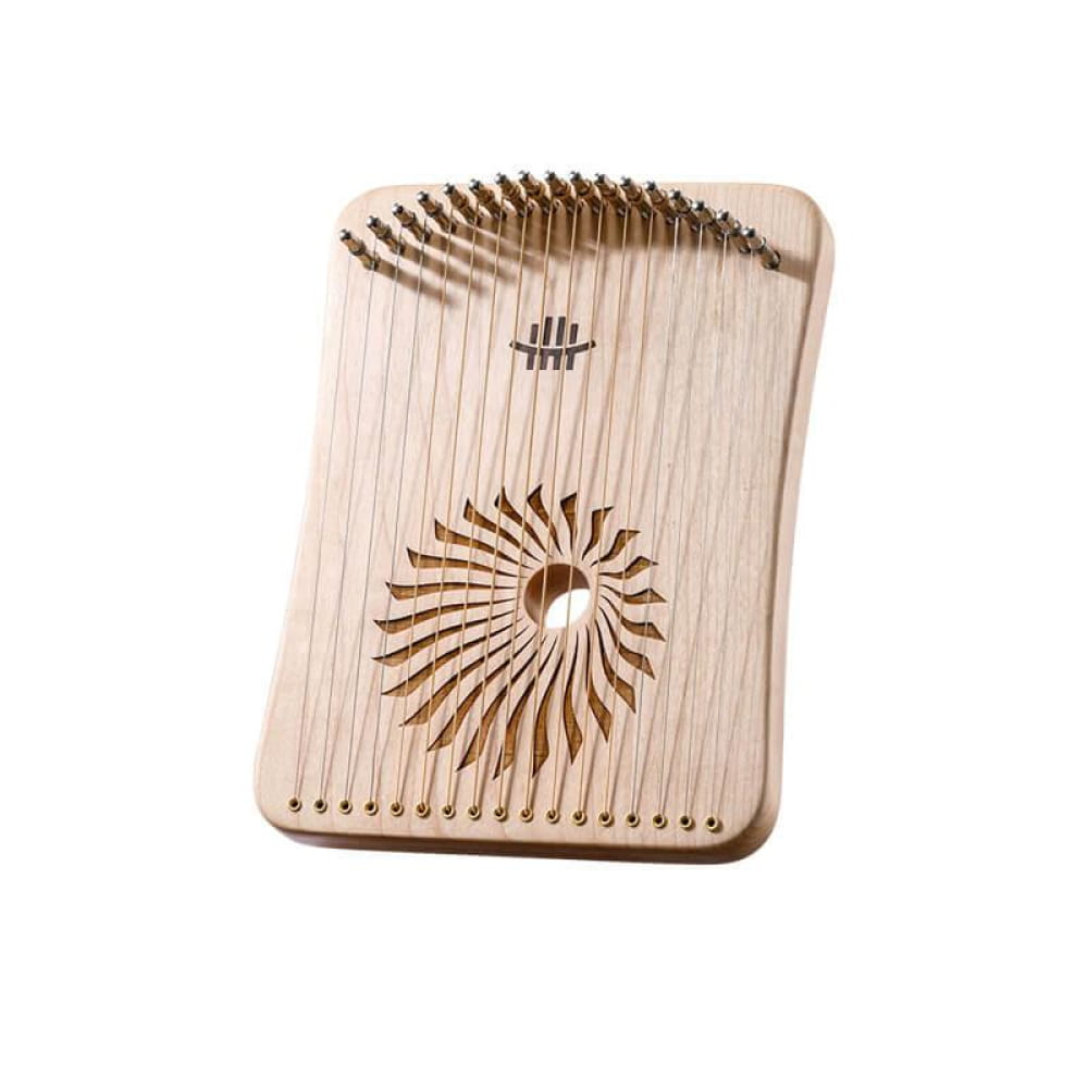 Wooden Kalimba thumb piano with spiral sound hole design for Adjustable Lyre Harp