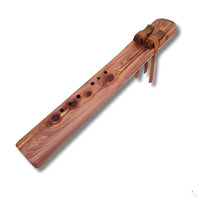 Aeolian Drone Flute E or D 432Hz 440Hz Cedar Wood