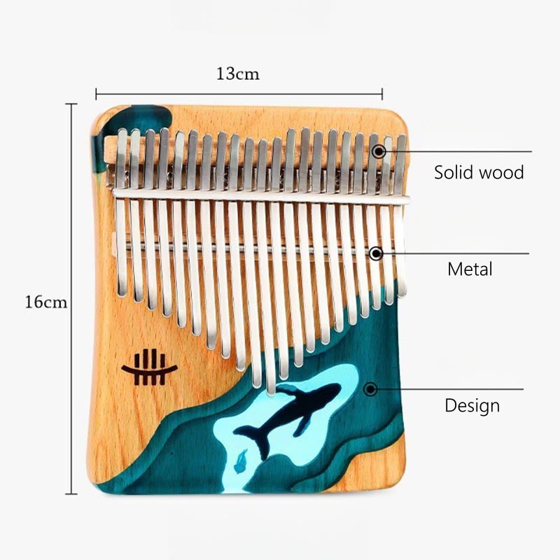 Beech Wood Kalimba 17 21 Keys Meditation Sound Healing