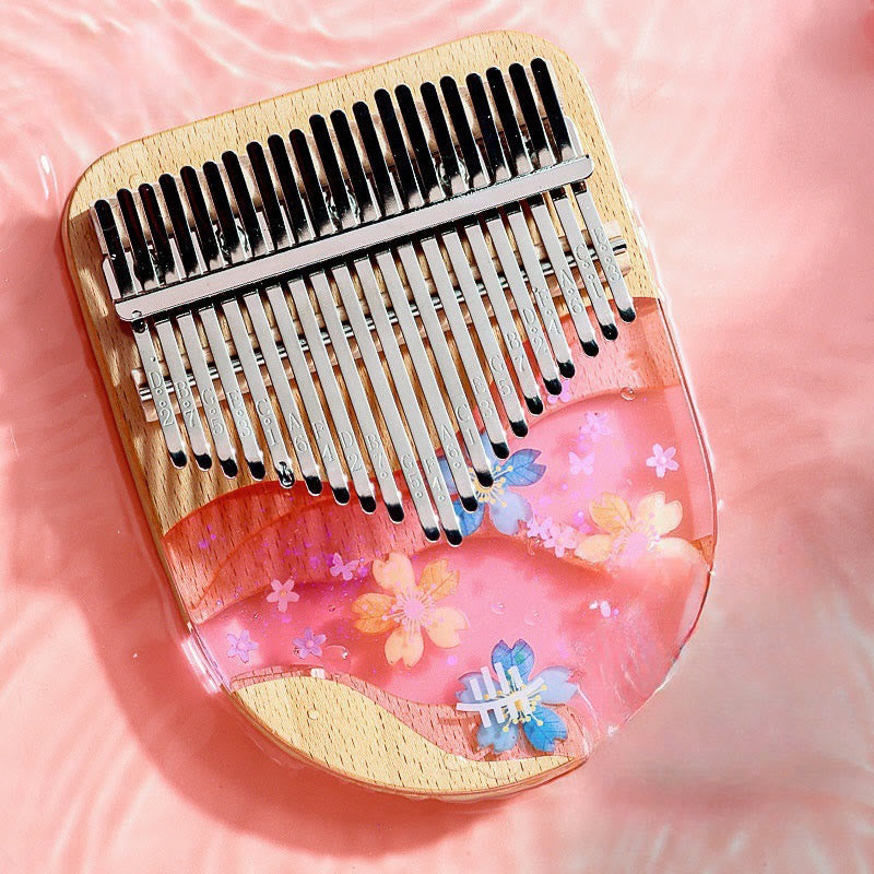 Beech Wood Kalimba 17 Key Thumb Piano Meditation Tool