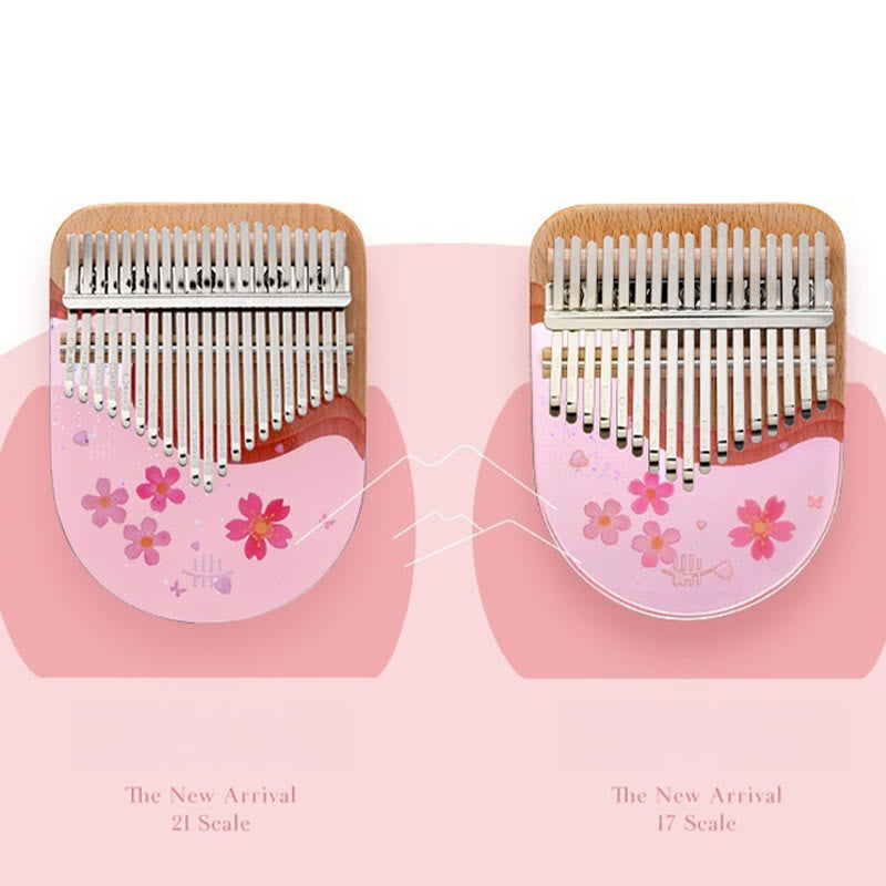 Beech Wood Kalimba 17 Key Thumb Piano Meditation Tool