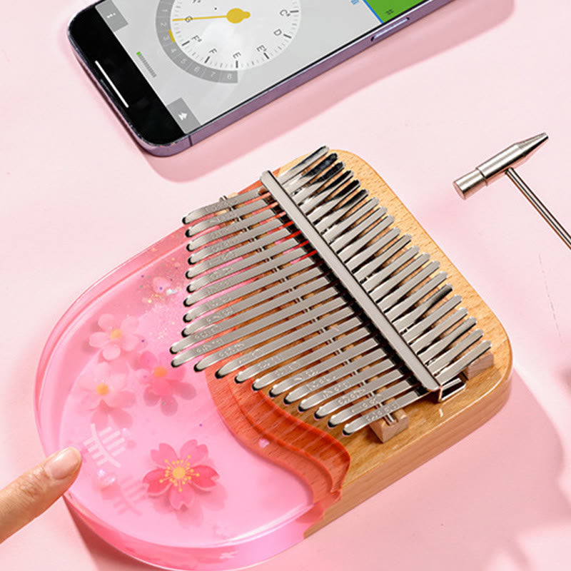 Beech Wood Kalimba 17 Key Thumb Piano Meditation Tool