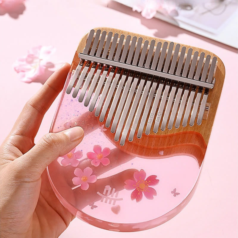 Beech Wood Kalimba 17 Key Thumb Piano Meditation Tool