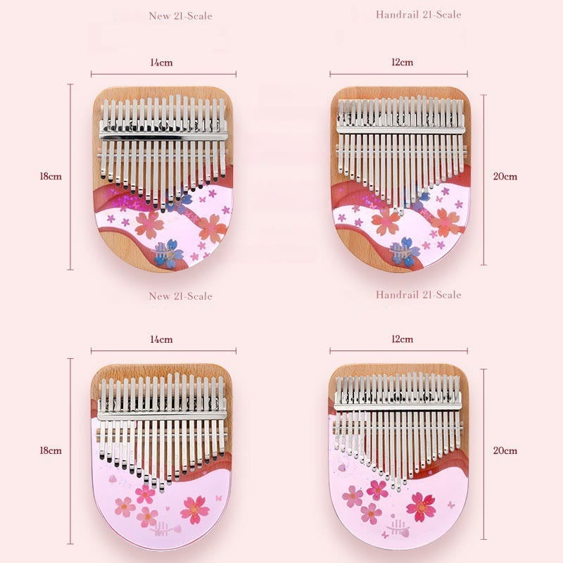 Beech Wood Kalimba 17 Key Thumb Piano Meditation Tool