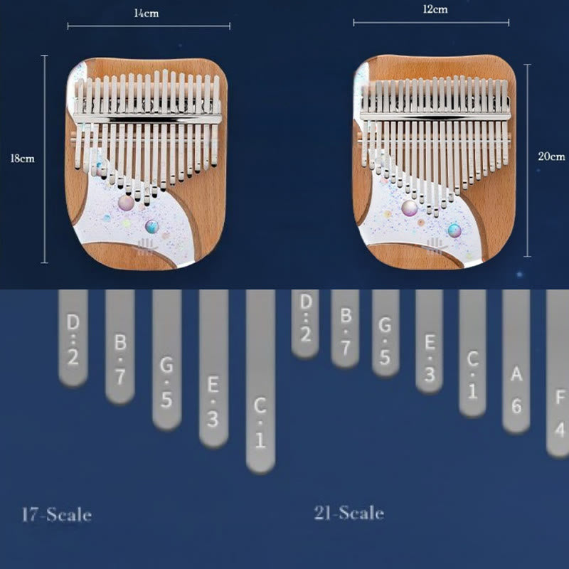 Beech Wood Kalimba Thumb Piano for Meditation Music