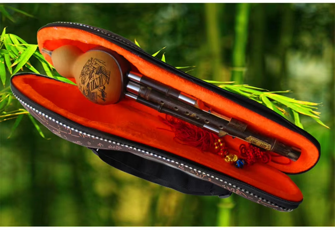 Bamboo Flute Hulusi Threetone Gourd Flauta Crashproof Calabash Hulusi Folk Musical Instruments Professional Cucurbit Flauta Chin