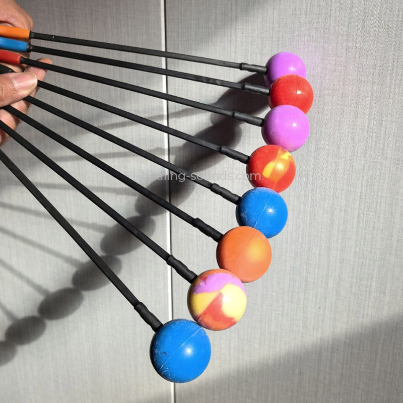 Dual-Ended Silicone Gong Mallet with E Shape and Ball