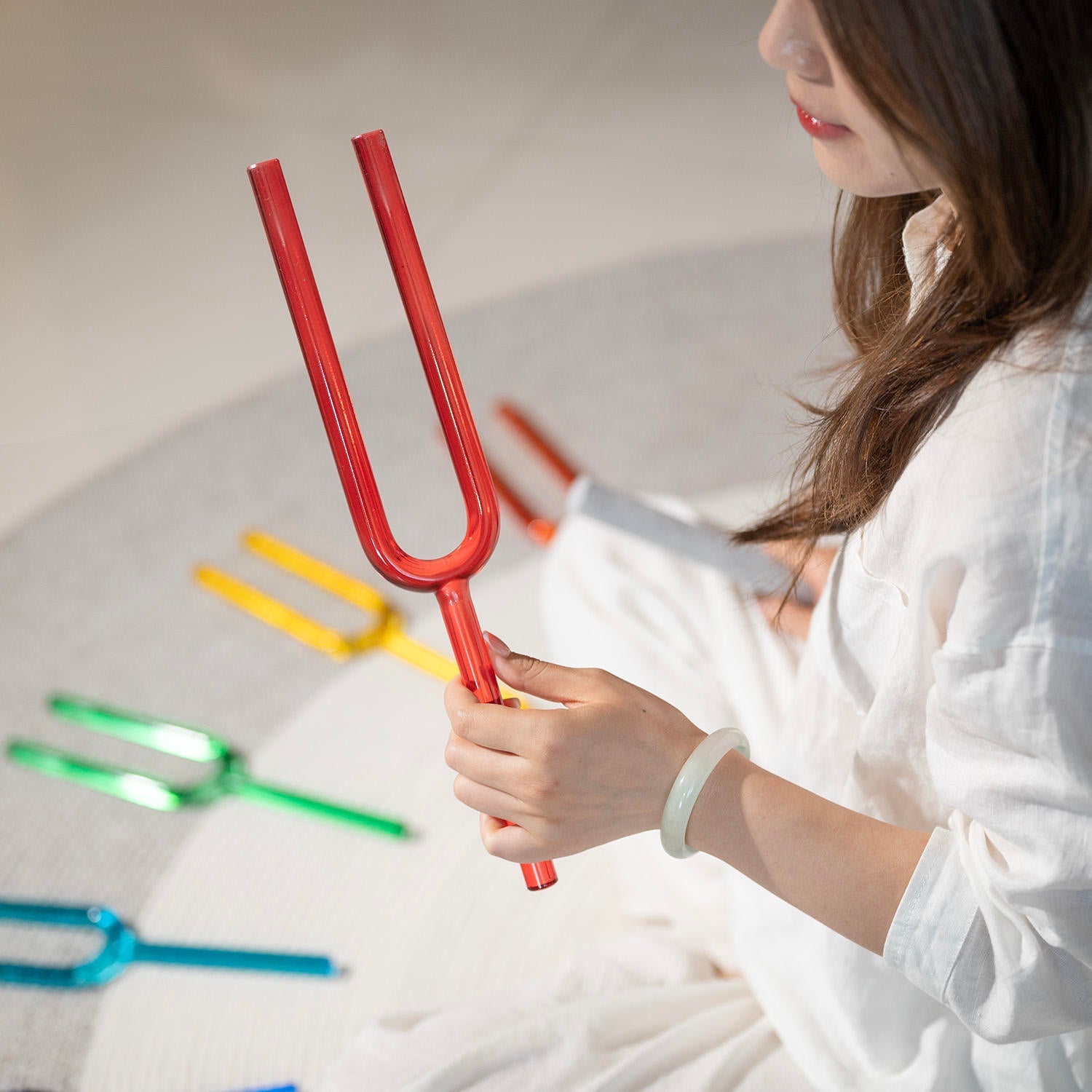 E4 Note Crystal Tuning Fork - Solar Plexus Chakra