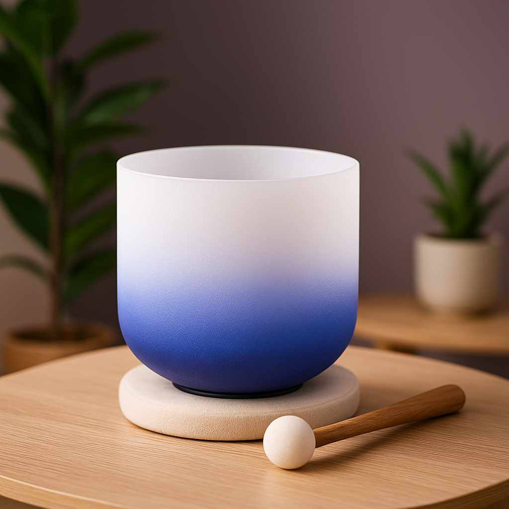 Indigo Aria Gradient A Note Crystal Singing Bowl