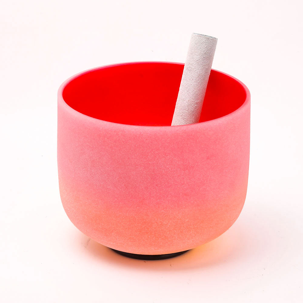 Large Aura Quartz Angel Crystal Singing Bowl 8 Inch