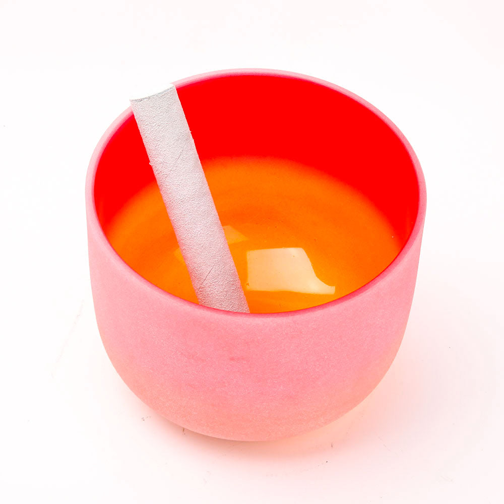 Large Aura Quartz Angel Crystal Singing Bowl 8 Inch