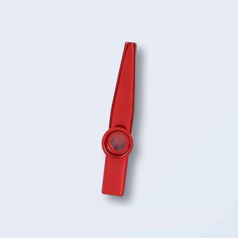 Metal Kazoo Lightweight Portable for Beginner Flute Instrument Music Lovers Woodwind Instrument Simple Design Lightweight Kazoo