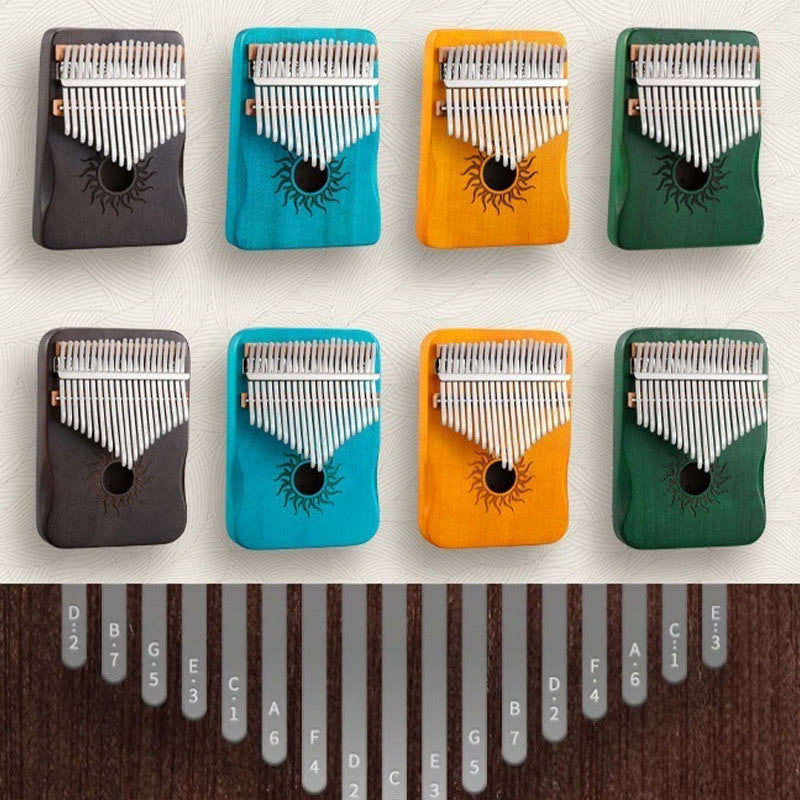 Maple Wood Kalimba Thumb Piano 17 21 Keys Beginners