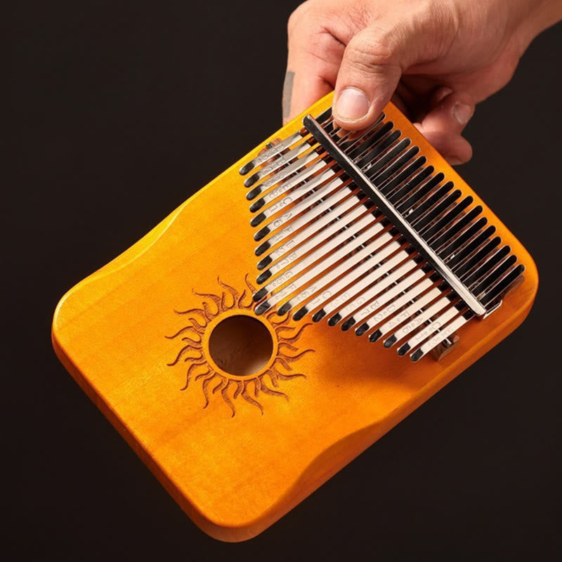 Maple Wood Kalimba Thumb Piano 17 21 Keys Beginners