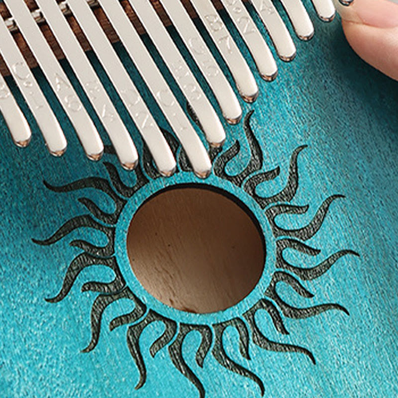 Maple Wood Kalimba Thumb Piano 17 21 Keys Beginners