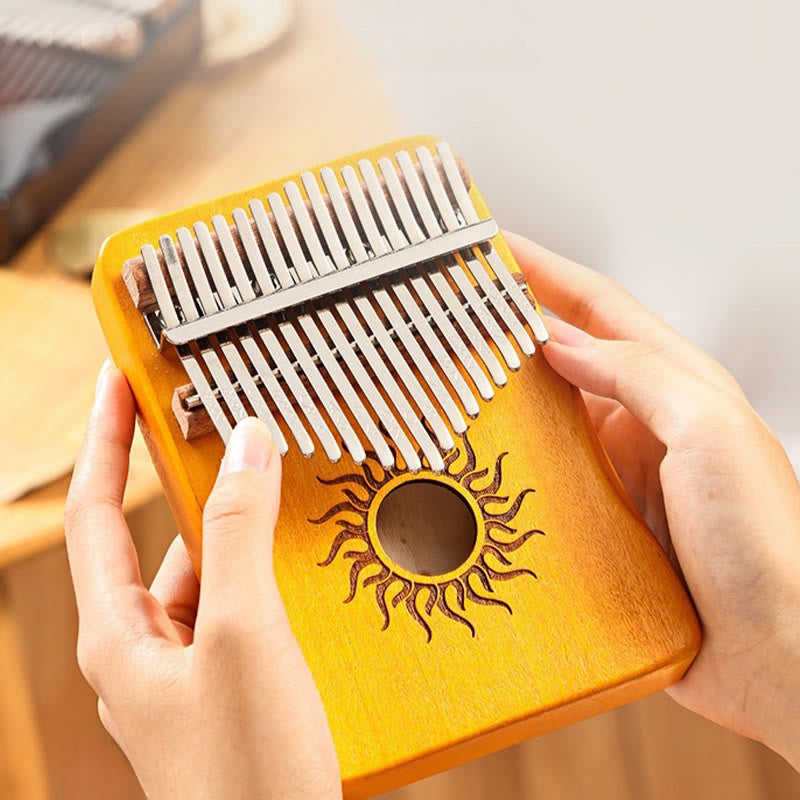 Maple Wood Kalimba Thumb Piano 17 21 Keys Beginners