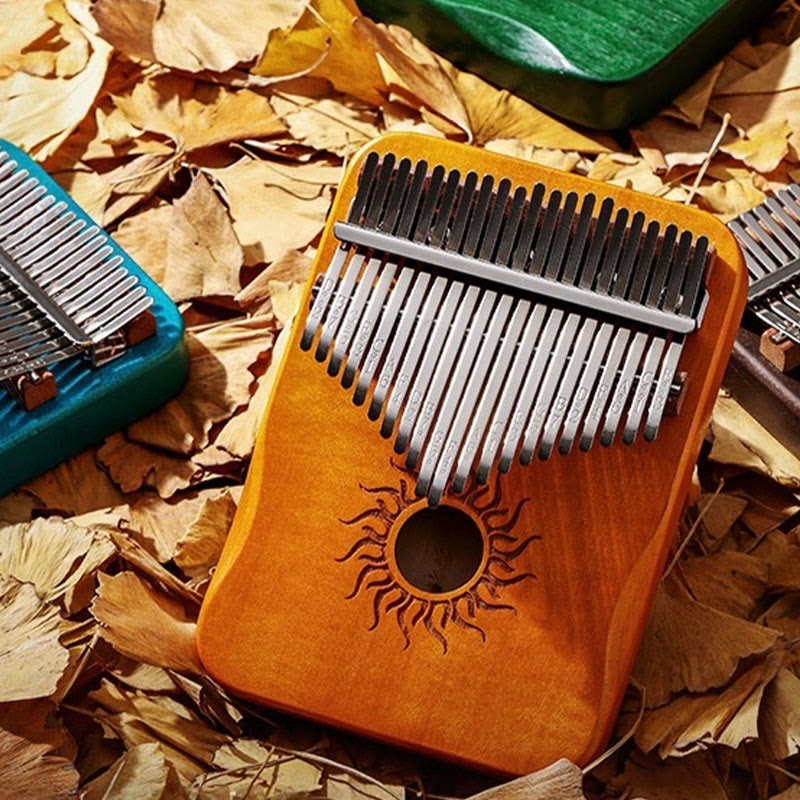 Maple Wood Kalimba Thumb Piano 17 21 Keys Beginners