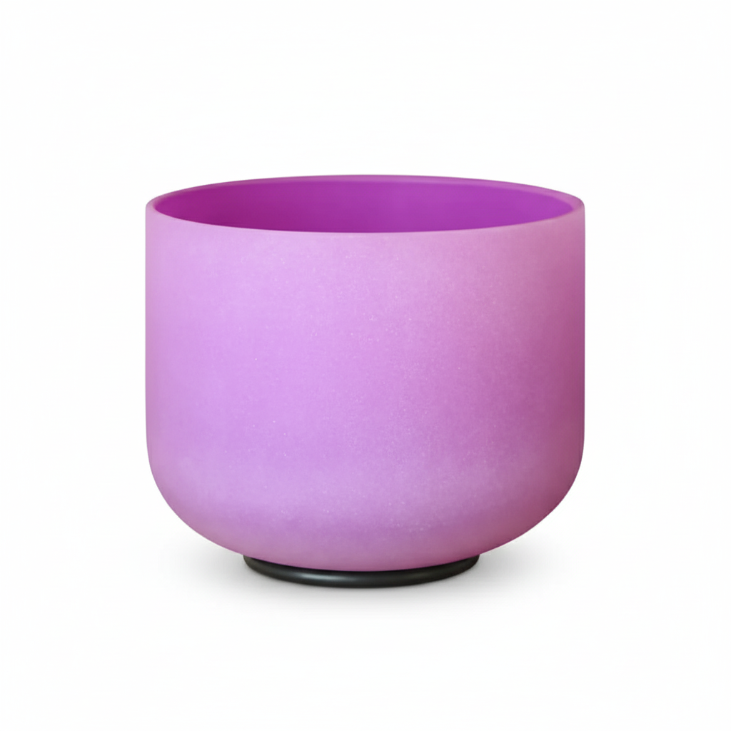 Purple B Note Crown Chakra Crystal Singing Bowl
