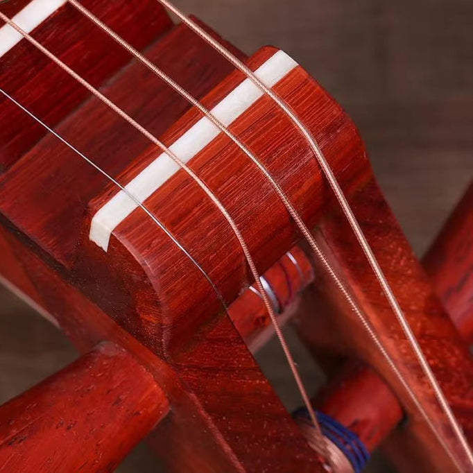 Handmade Rosewood Children Pipa Lute Instrument Beginner Pipa Gifts Traditional Chinese Musical Instrument Peony Headstock 88Cm