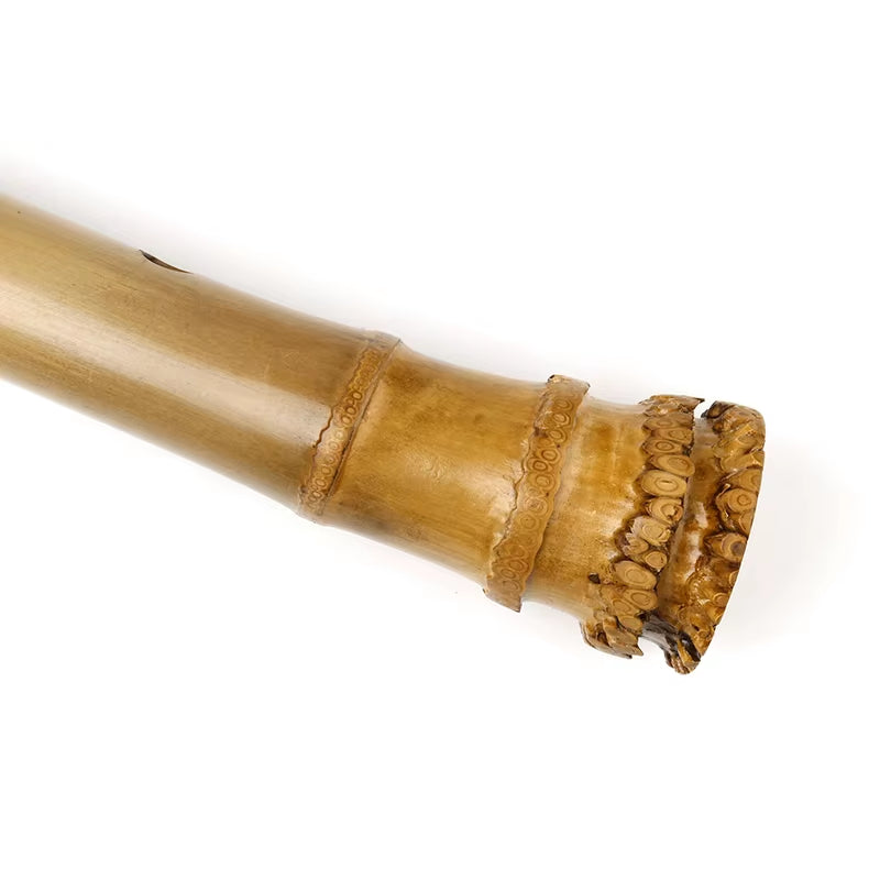 Shakuhachi-Handmade Natural Bamboo Chinese Traditional Musical Instrument for Beginners, 1.8 D Key, Woodwind Flutes