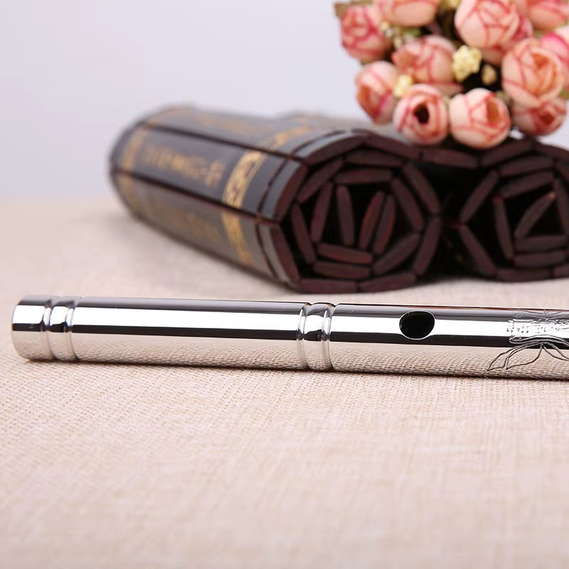 Professional Stainless Stee DEFG Key 8 Holes Flute Instrument Chinese Metal China Classic Stainless Steel Musical Instrument