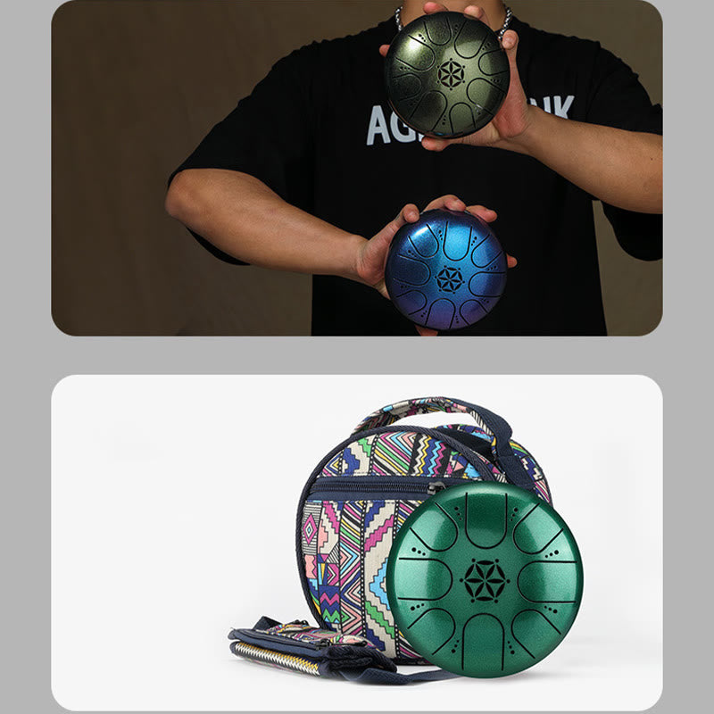 Steel Tongue Drum 8 Note 5 Inch for Healing Meditation