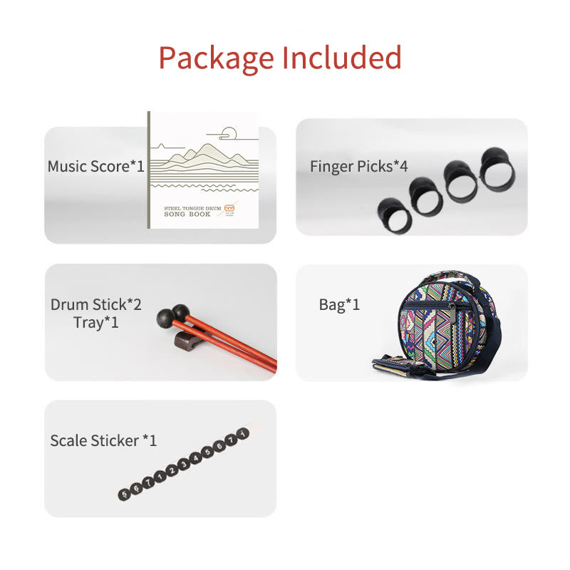 Steel Tongue Drum 8 Note 5 Inch for Healing Meditation