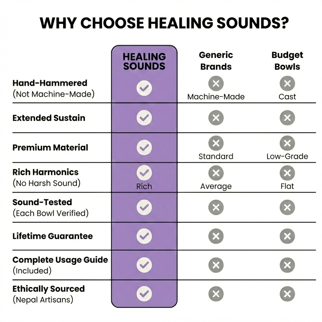 Large Tibetan Sound Bowls for Meditation and Relaxation